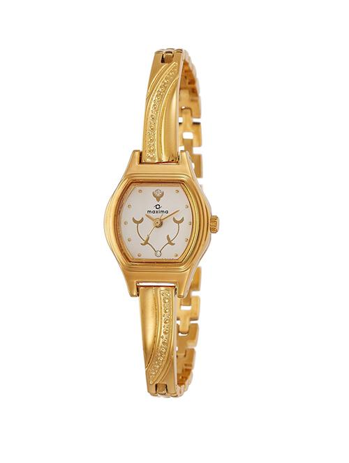 maxima white dial analog watch for women - 09438bply - 13846922 - Very Small Image - 1