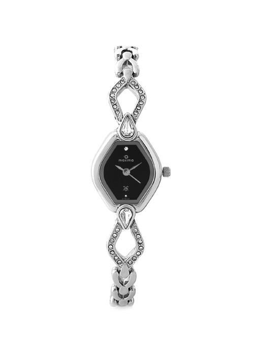 maxima black dial analog watch for women - 27642bmli - 13846934 - Very Small Image - 1