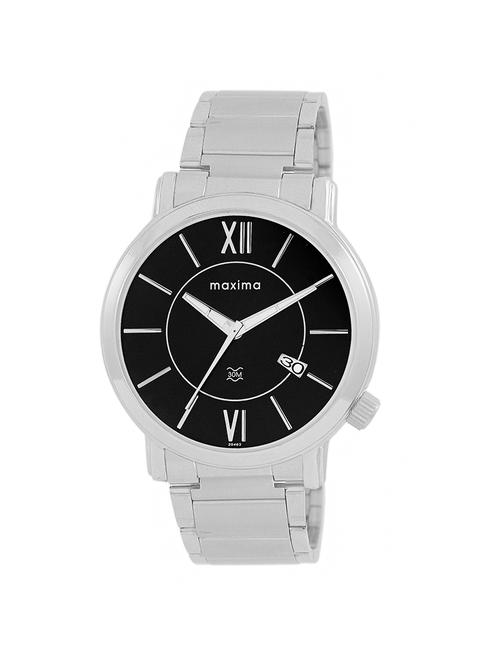 maxima black dial chronograph watch for men - 25463cmgi - 13846975 - Very Small Image - 1