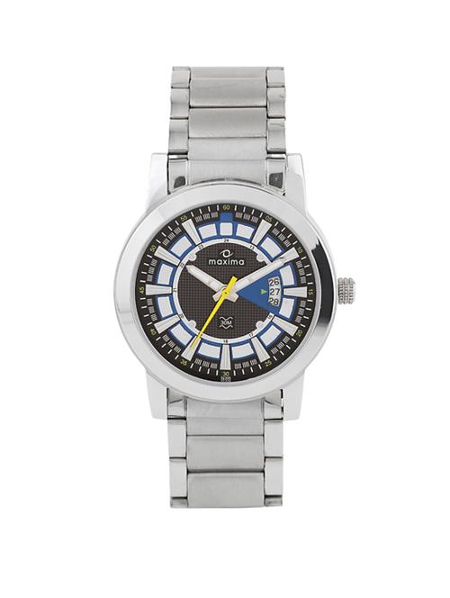 maxima black dial analog watch for men - 32335cmgi - 13847006 - Very Small Image - 1