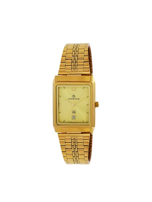 maxima gold dial analog watch for men - 44011cmgy - 13847054 - Very Small Image - 1