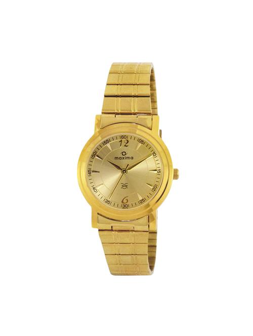 maxima gold dial analog watch for men - 38410cmgy - 13847087 - Very Small Image - 1