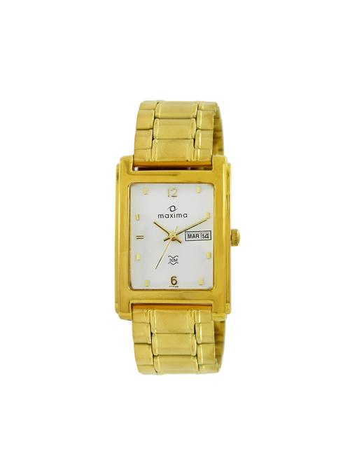 maxima white dial analog watch for men - 07548cpgy - 13847094 - Very Small Image - 1