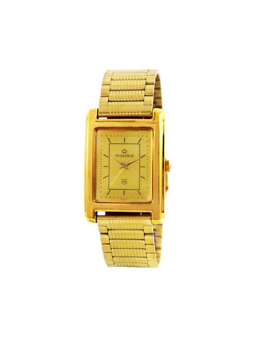 maxima gold dial analog watch for men - 02354cpgy - 13847099 - Very Small Image - 1
