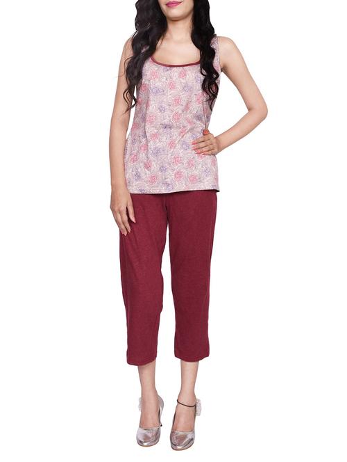 racer back tee with capri set - 13847426 - Very Small Image - 1