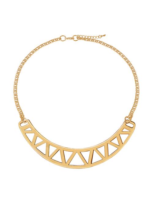gold metal choker necklace - 13851964 - Very Small Image - 1