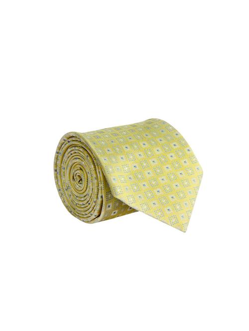 yellow satin tie - 13851973 - Very Small Image - 1