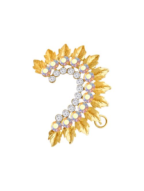 gold metal cuff earrings - 13854937 - Very Small Image - 1