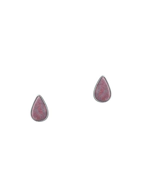 pink metal studs earrings - 13855056 - Very Small Image - 1