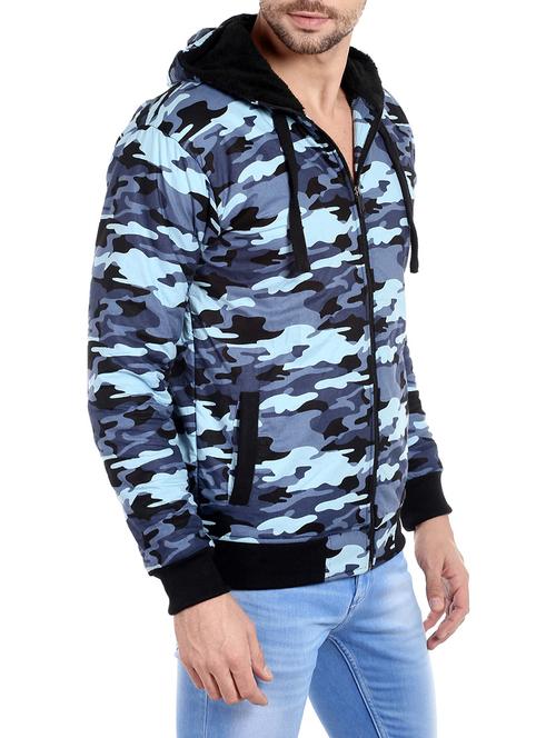 light blue cotton casual jacket - 13855335 - Very Small Image - 1