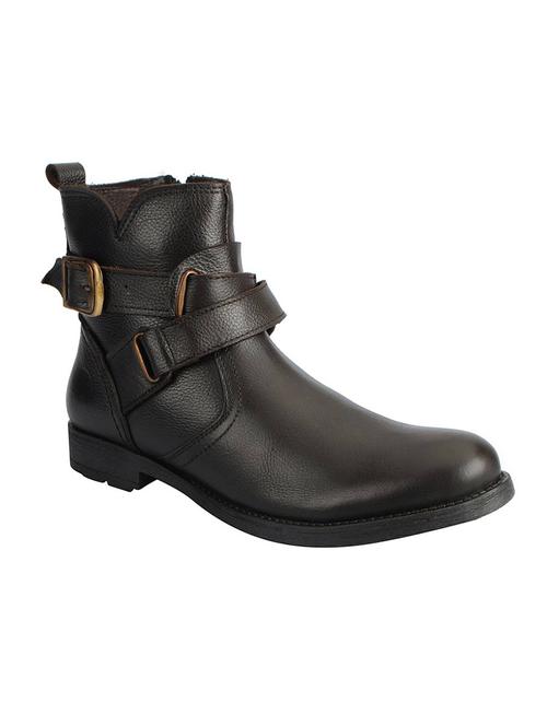 brown leather slip on boot - 13855948 - Very Small Image - 1