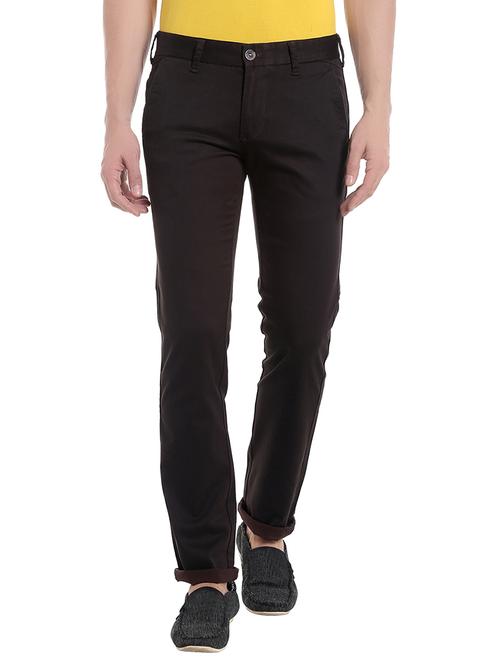 brown cotton chinos - 13857743 - Very Small Image - 1