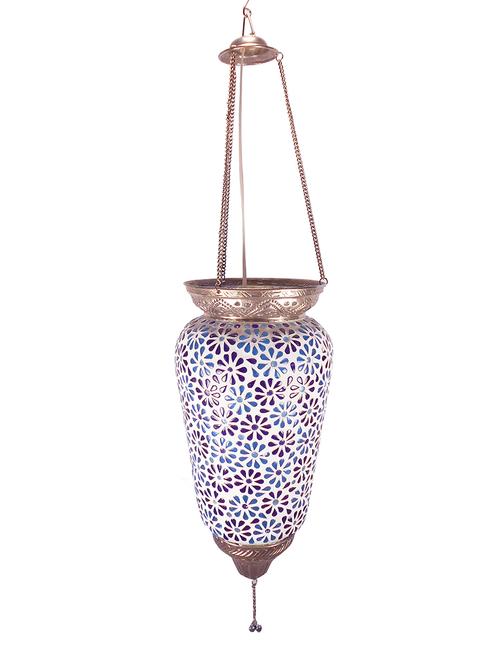 susajjit flower design glass hanging lantern - 13858089 - Very Small Image - 1