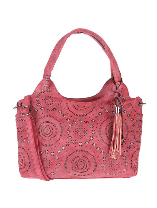 red leatherette regular handbag - 13860760 - Very Small Image - 1
