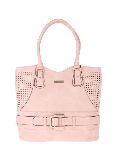 pink leatherette regular handbag - 13860778 - Very Small Image - 1