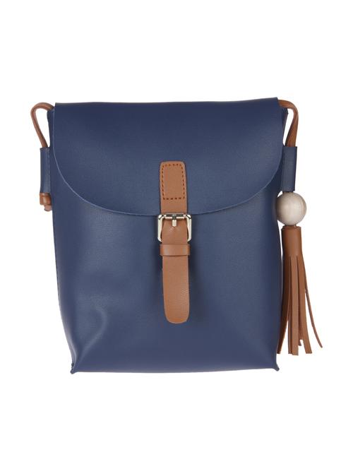 blue leatherette regular sling bag - 13860832 - Very Small Image - 1