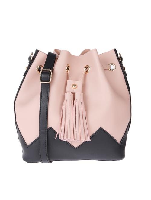 pink leatherette regular sling bag - 13860837 - Very Small Image - 1
