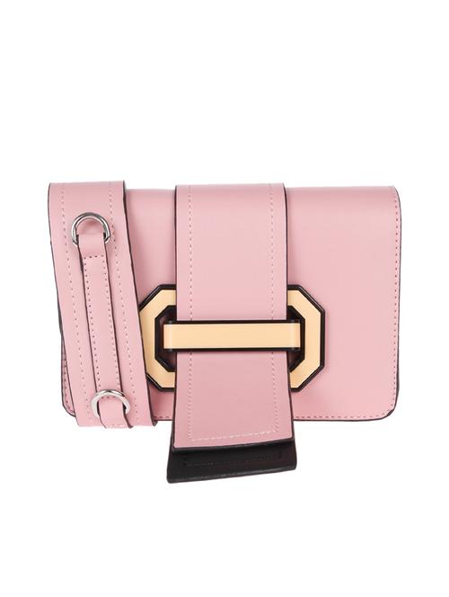 pink leatherette sling bag - 13860838 - Very Small Image - 1