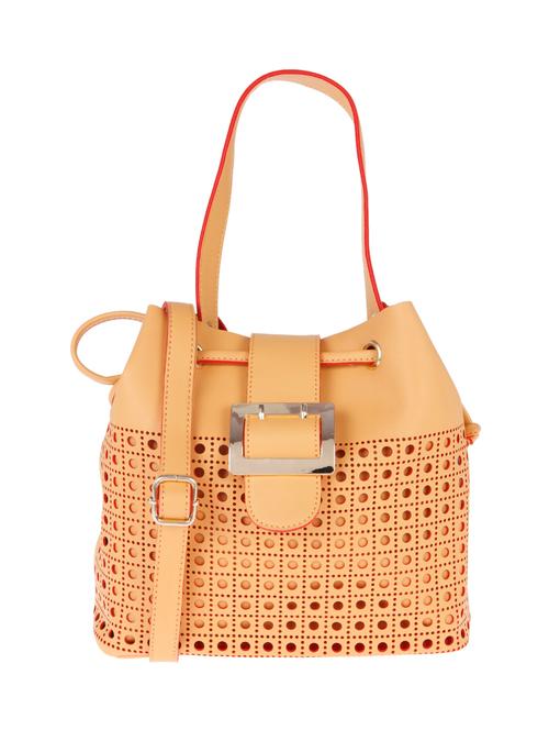 yellow leatherette regular tote - 13860865 - Very Small Image - 1