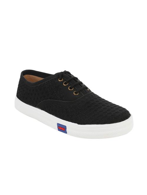 black canvas laceup sneakers - 13861108 - Very Small Image - 1