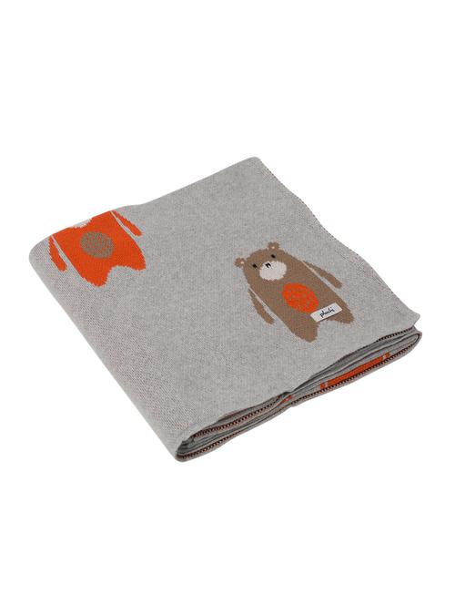 grey cotton blanket - 13862765 - Very Small Image - 1
