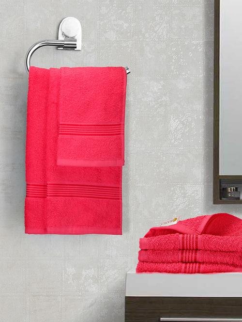 bianca 6 pc set d'ross towel set 100% cotton (2 hand towel + 4 face towel) - 13862787 - Very Small Image - 1