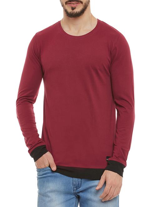 red cotton t-shirt - 13864682 - Very Small Image - 1