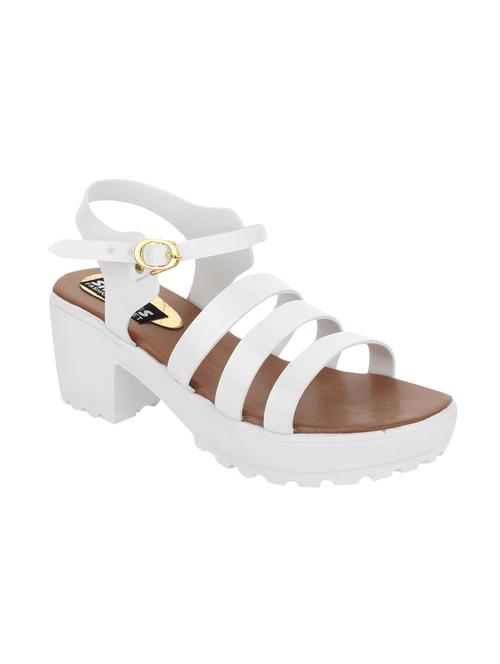 white patent leather ankle strap sandals - 13868075 - Very Small Image - 1