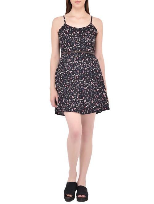 multi colored poly crepe cami skater dress - 13869020 - Very Small Image - 1