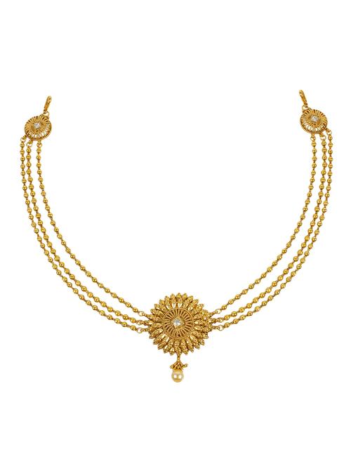 much more beautiful gold plated hair pin for women wedding wear jewelry - 13870183 - Very Small Image - 1
