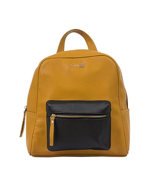 tan leatherette fashion backpack - 13870539 - Very Small Image - 1