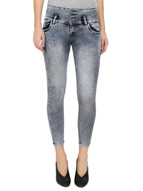 grey denim skinny fit jean - 13873390 - Very Small Image - 1