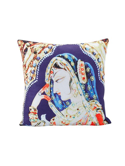 rasberrie tafetta cushion cover - 13876348 - Very Small Image - 1