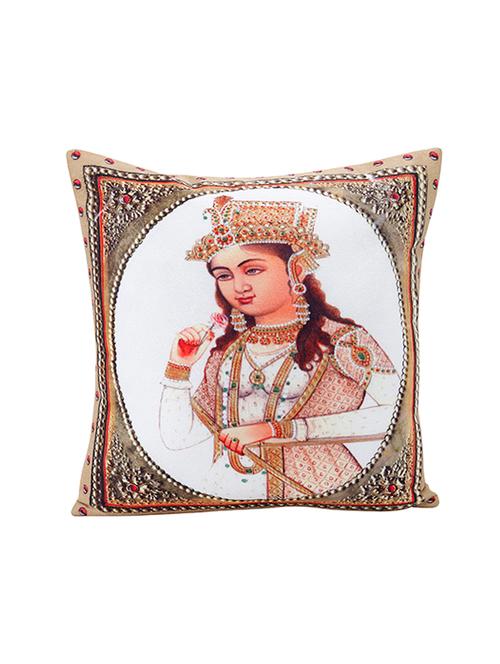 rasberrie tafetta cushion cover - 13876361 - Very Small Image - 1