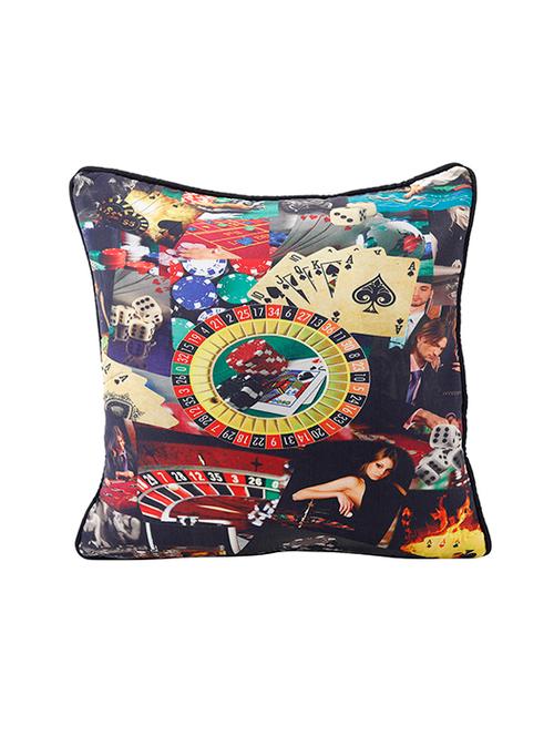rasberrie tafetta cushion cover - 13876385 - Very Small Image - 1