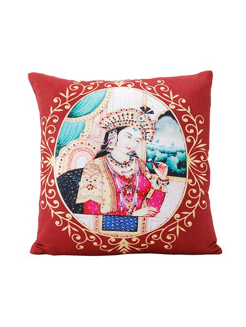 rasberrie tafetta cushion cover - 13876387 - Very Small Image - 1