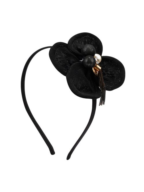 black floral hair band - 13876586 - Very Small Image - 1
