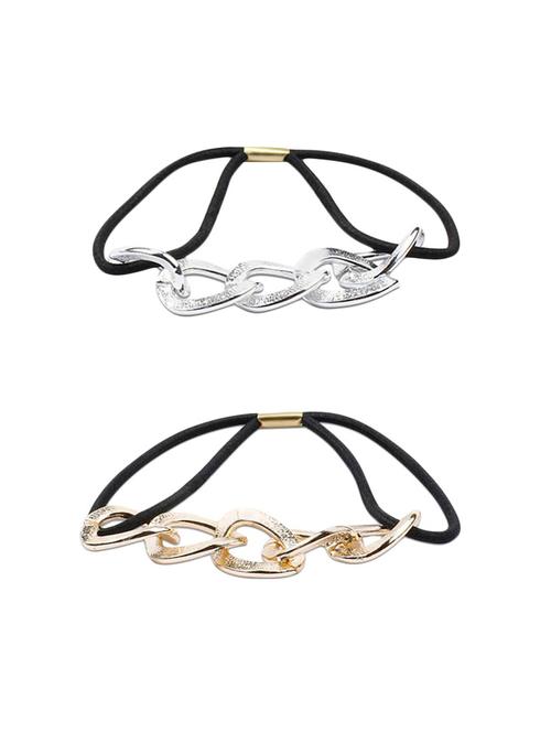 set of 2 elasticated hair bands - 13876589 - Very Small Image - 1