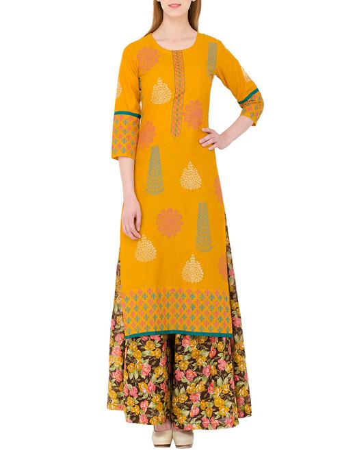 women's straight kurta - 13877741 - Very Small Image - 1