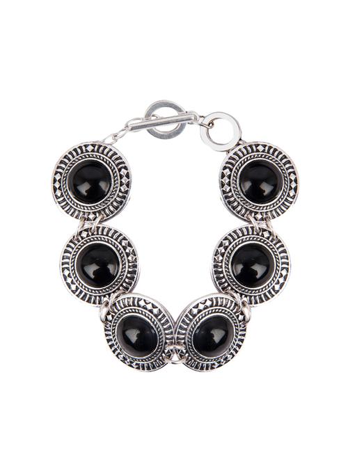 Diva Walk black metal bracelet - 13878245 - Very Small Image - 1
