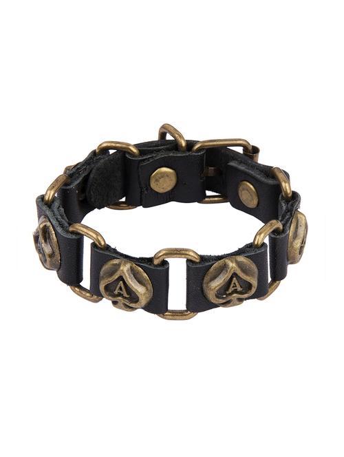Diva Walk black leather bracelet - 13878294 - Very Small Image - 1
