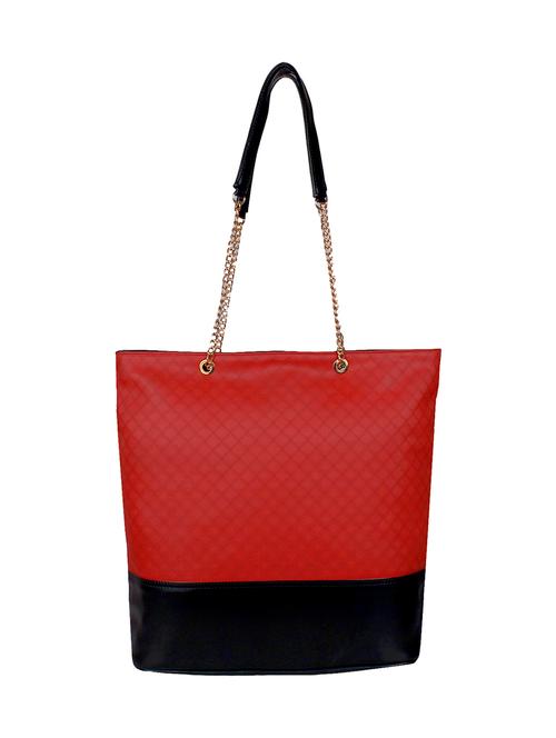 red leatherette regular handbag - 13878897 - Very Small Image - 1
