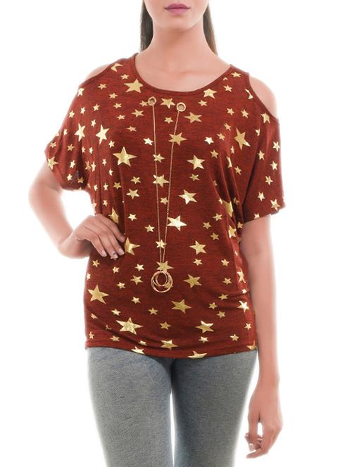 red printed viscose regular top - 13879361 - Very Small Image - 1