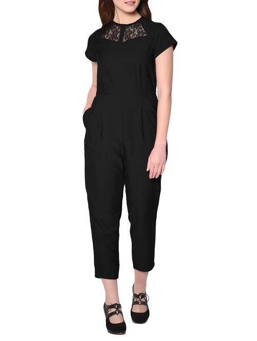 lace panel pleated jumpsuit - 13879456 - Very Small Image - 1