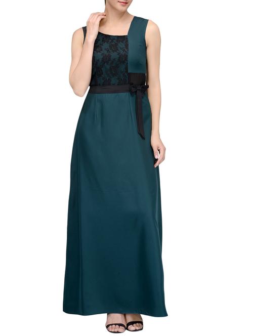 bow detail floral lace maxi dress - 13884808 - Very Small Image - 1