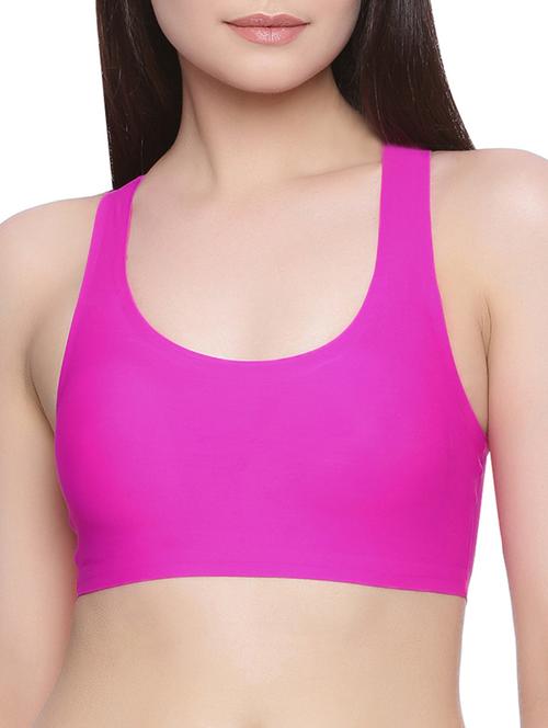 pink nylon bra - 13885137 - Very Small Image - 1