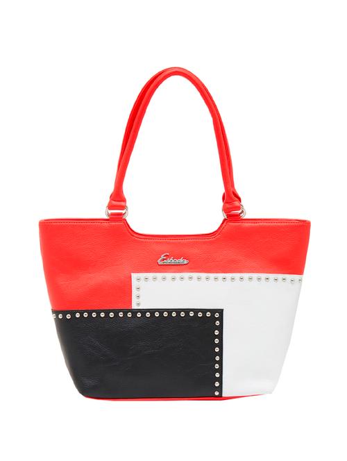 red leatherette regular handbag - 13890257 - Very Small Image - 1