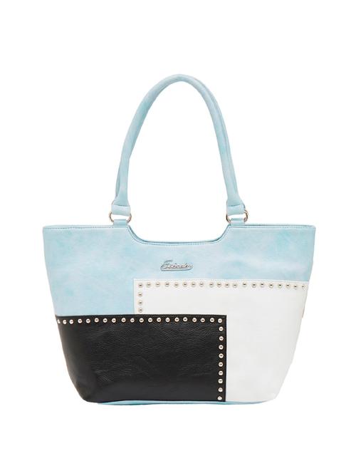 blue leatherette regular handbag - 13890259 - Very Small Image - 1