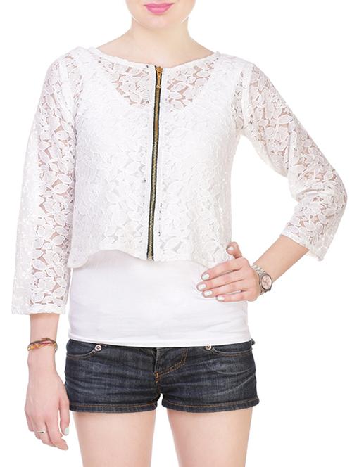 white net summer jacket - 13890378 - Very Small Image - 1