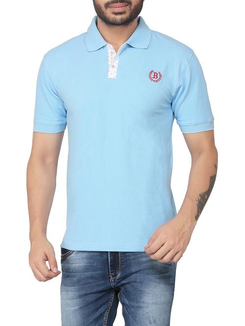 light blue cotton t-shirt - 13891391 - Very Small Image - 1